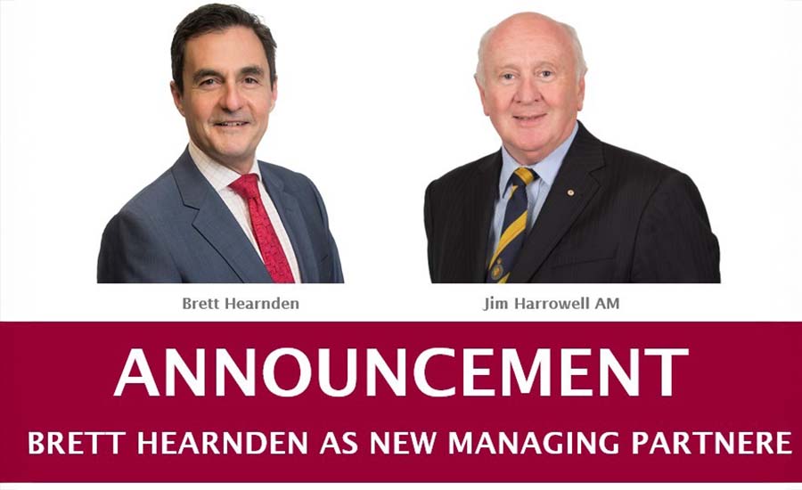 Announcement - Brett Hearnden as New Managing Partner